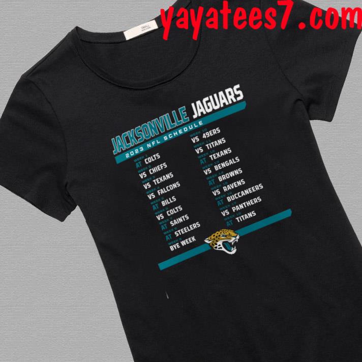 Nfl Jacksonville Jaguars 2023 Preseason Schedule T Shirt