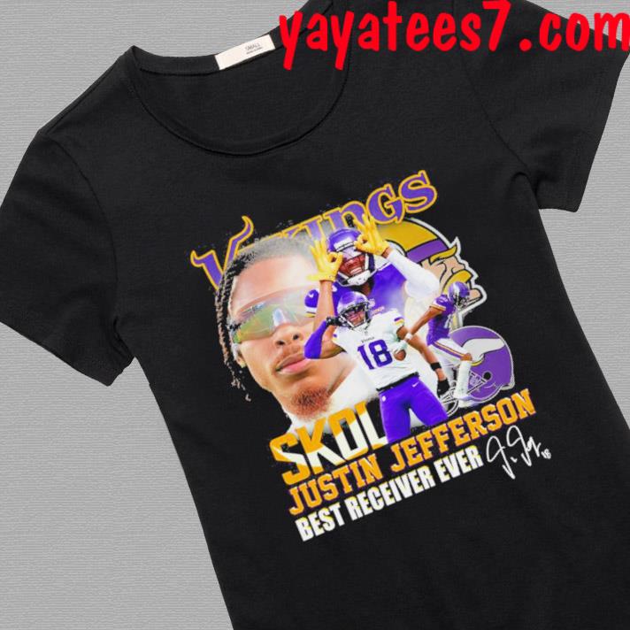 Justin Jefferson Minnesota Vikings One Handed Catch Signature shirt -  Teeclover