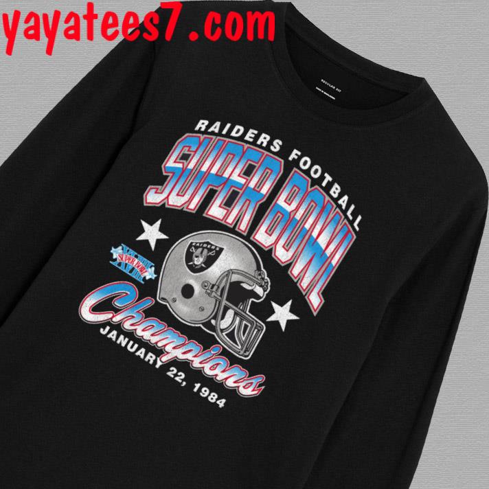 Las Vegas Raiders football super bowl champions january 22 1984 shirt,  hoodie, sweater, long sleeve and tank top