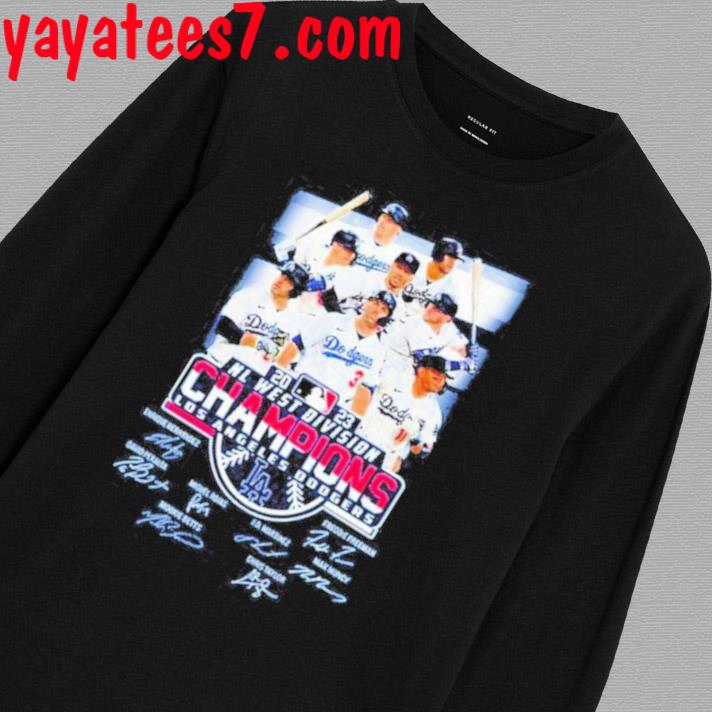 Los Angeles Dodgers 2023 Nl West Division Champions signatures shirt,  hoodie, sweater, long sleeve and tank top