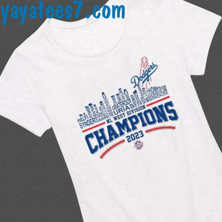 Los Angeles Dodgers Skyline 2023 NL West Division Champions shirt, hoodie,  sweater, long sleeve and tank top
