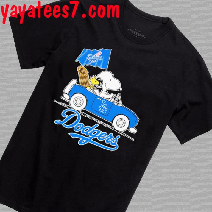 Snoopy and Woodstock Drive Car Dodgers shirt, hoodie, sweater and long  sleeve