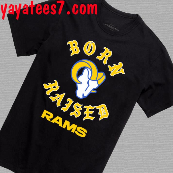 Los Angeles Rams Born x Raised Championship Ring 2023 T Shirt - Limotees