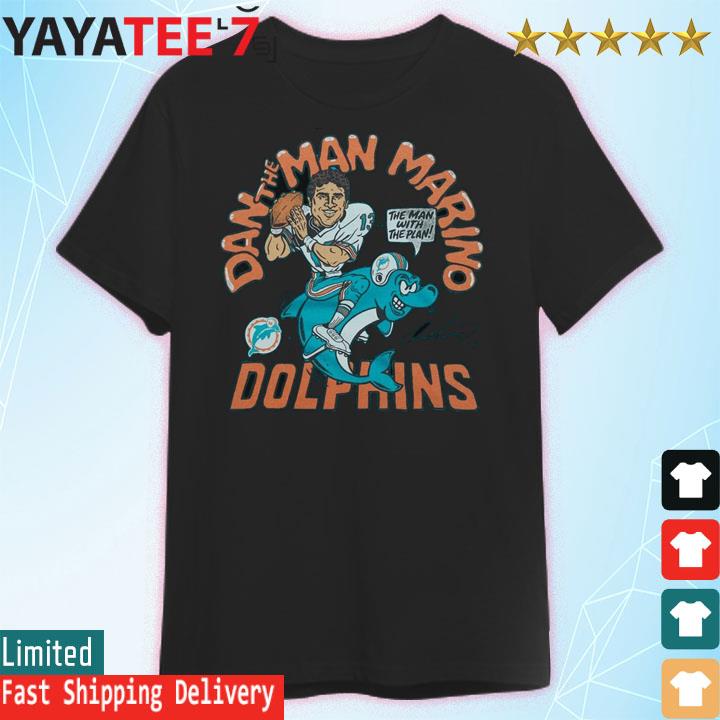 Dan Marino Miami Dolphins signature cartoon shirt, hoodie, sweater