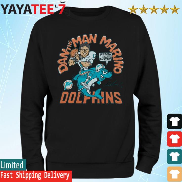 Dan Marino Miami Dolphins signature cartoon shirt, hoodie, sweater, long  sleeve and tank top