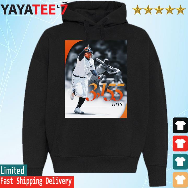 Official miguel Cabrera 3,155th career hit shirt, hoodie, sweater, long  sleeve and tank top