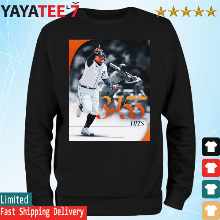 Official miguel Cabrera 3,155th career hit shirt, hoodie, sweater