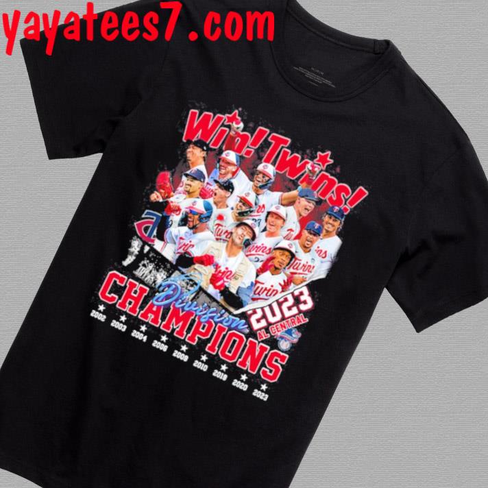 Minnesota Twins Win Twins 2023 Al Central Division Champions T-Shirt,  hoodie, sweater, long sleeve and tank top