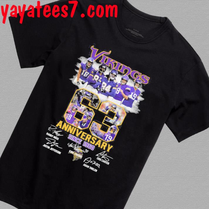 Minnesota Vikings 63 Anniversary Since 1960 Shirt