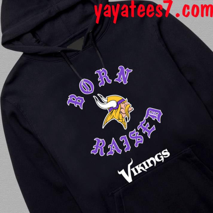 Unisex Minnesota Vikings Born x Raised Black Pullover Hoodie