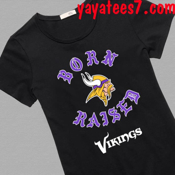 Minnesota Vikings Born X Raised Unisex T-shirt - Shibtee Clothing