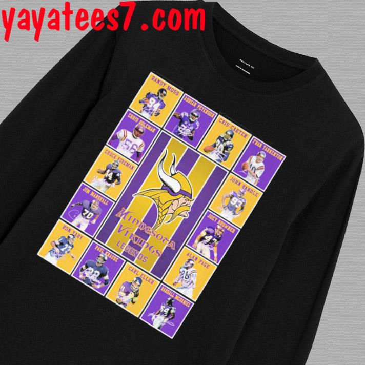 Minnesota Vikings Legends In History Shirt, hoodie, sweater, long sleeve  and tank top