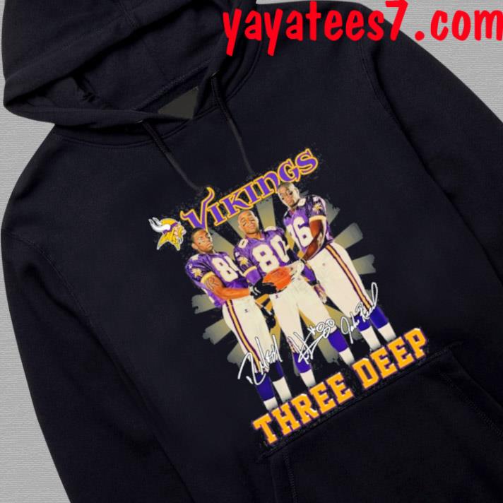 Minnesota Vikings Three Deep Jake Reed Cris Carter Randy Moss