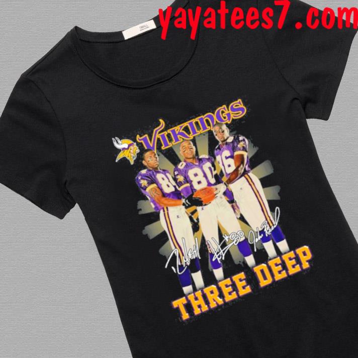 Three Deep Minnesota Vikings T-Shirt