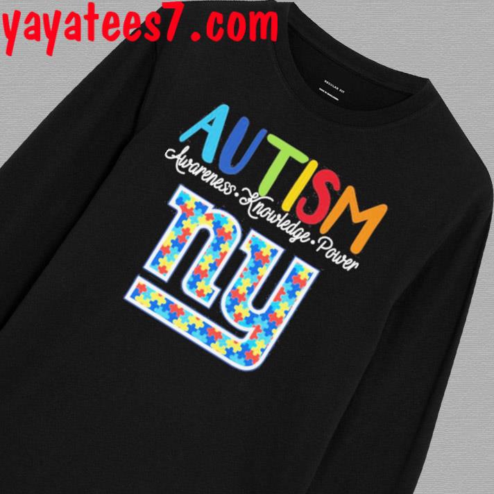 NFL New York Giants Crewneck Sweatshirt Puzzle Autism Awareness Unisex  Sweatshirt