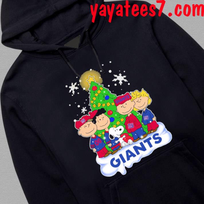 New York Giants The Peanuts Christmas Tree Sweatshirt - Peanutstee