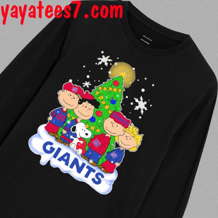 New York Giants The Peanuts Christmas Tree Sweatshirt - Peanutstee