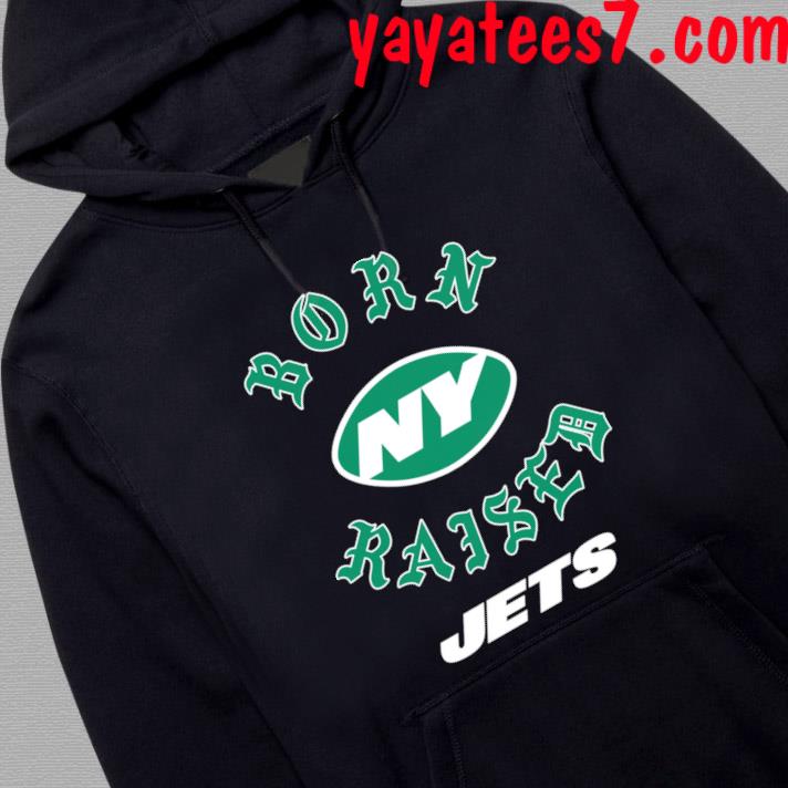 New York Jets Born x Raised Unisex Pullover Hoodie - Green