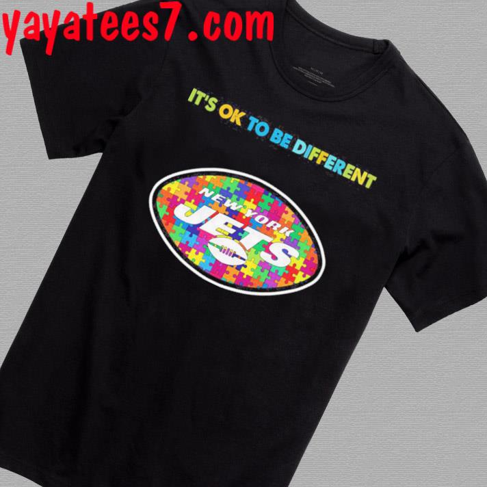 New York Jets Nfl Autism Awareness It's Ok To Be Differenshirt by