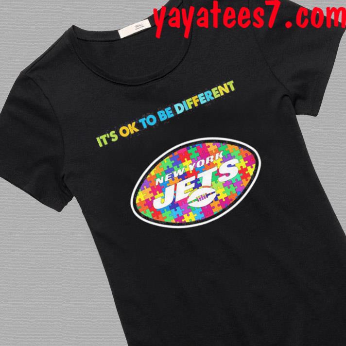 New York Jets Nfl Autism Awareness It's Ok To Be Differenshirt by