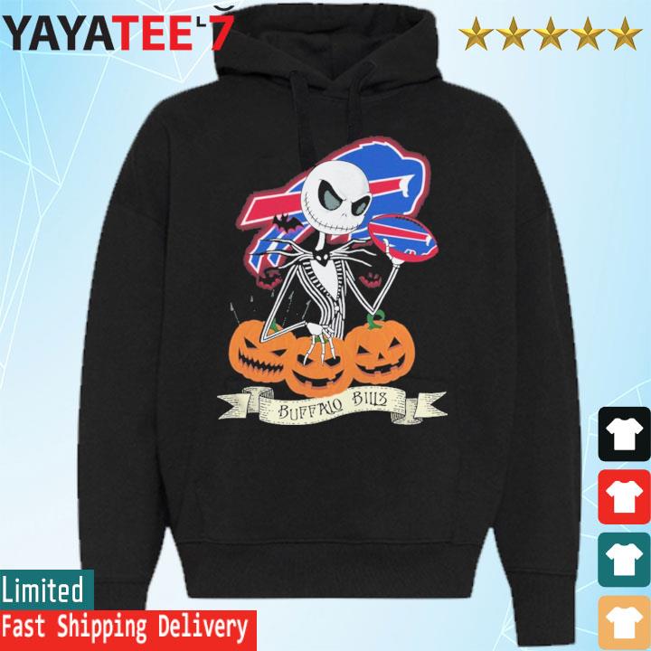 Official NFL baltimore ravens Football Jack skellington halloween T-shirt,  hoodie, tank top, sweater and long sleeve t-shirt