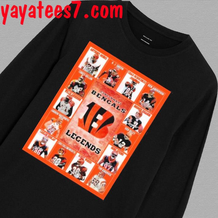 Official CincinnatI bengals legends shirt, hoodie, sweater, long