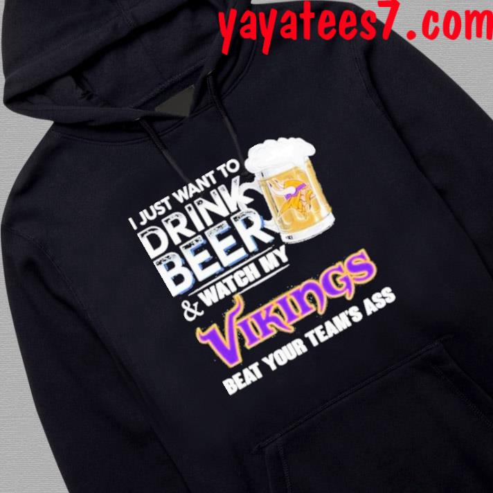 Original Minnesota Vikings this team makes me drink shirt, hoodie