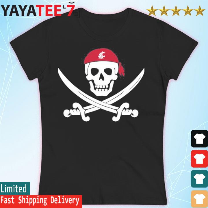 Jake Dickert Wearing Wsu Golf Pirate Skull T-shirt
