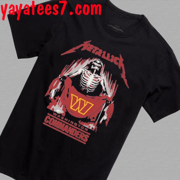 Official Metallica Collab Washington Commanders T-Shirt