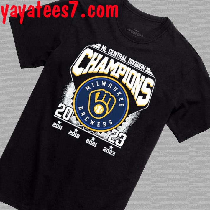 Official NL Central Division Champions Milwaukee Brewers 2011-2023 Shirt