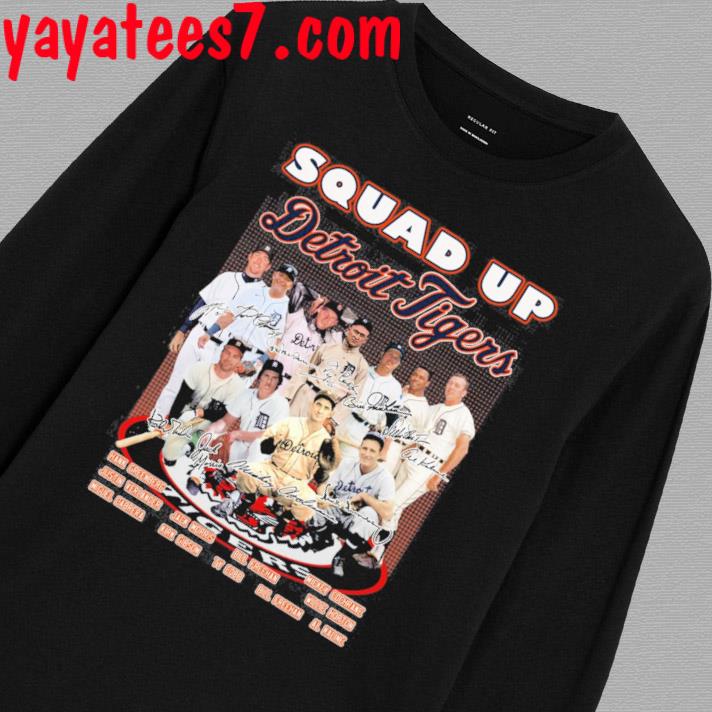 Official Squad Up Detroit Tigers Legends signatures shirt - Limotees