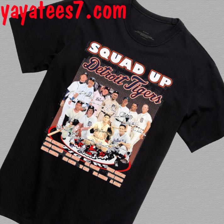 Official Squad Up Detroit Tigers Legends signatures shirt - Limotees