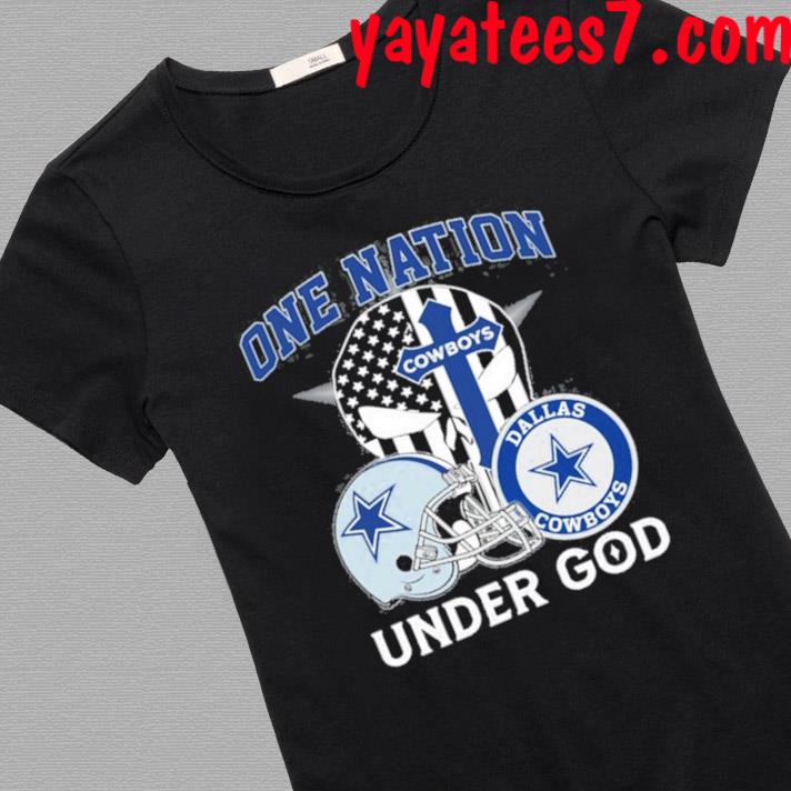 One Nation Under God Dallas Cowboys Skull Shirt, hoodie, sweater, long  sleeve and tank top