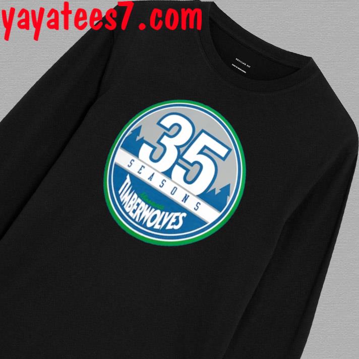 Original minnesota Timberwolves 35th Anniversary Hardwood T-Shirt, hoodie,  sweater, long sleeve and tank top