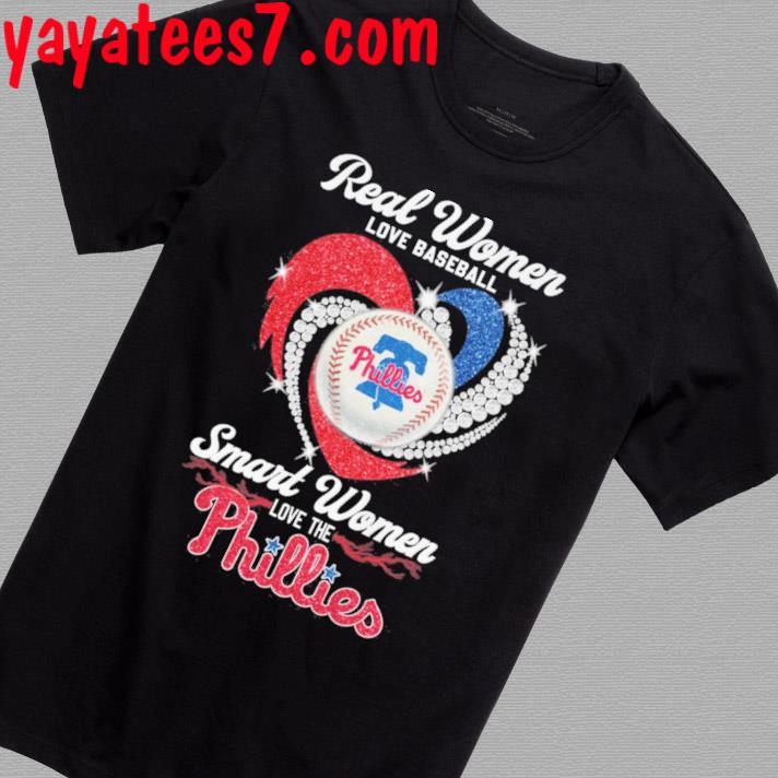 Real Women Love Baseball Smart Women Love The Philadelphia Phillies 2023 Champions Diamond Shirt