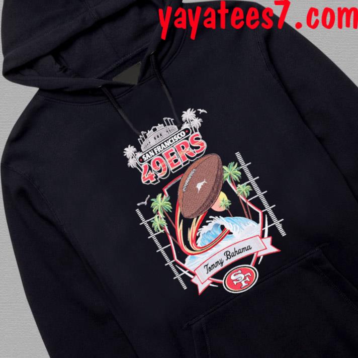 San Francisco 49ers Tommy Bahama Black Tidal Kickoff Shirt, hoodie,  sweater, long sleeve and tank top