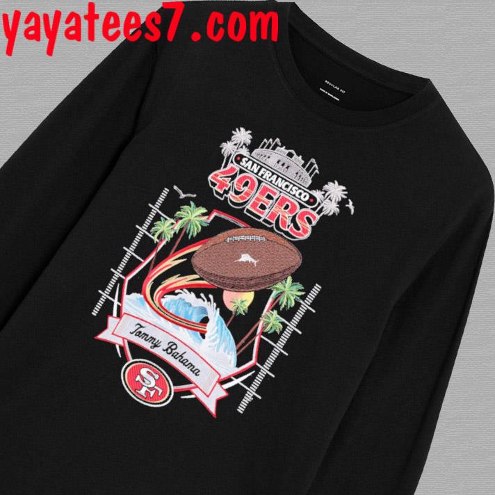 San Francisco 49ers Tommy Bahama Black Tidal Kickoff Shirt, hoodie,  sweater, long sleeve and tank top