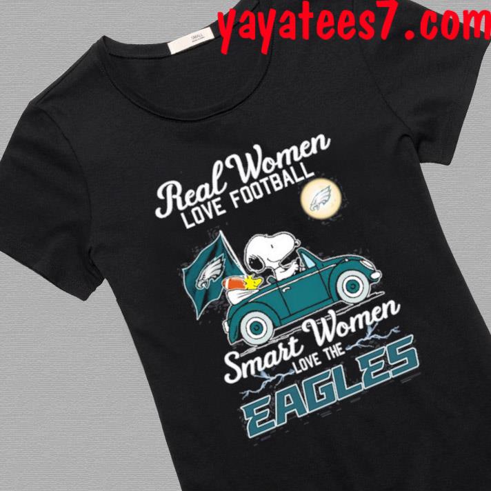 Philadelphia Eagles Let's Play Football Together Snoopy NFL Women's T-Shirt  