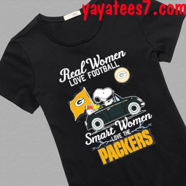 Real women love football smart women love the Green Bay Packers shirt