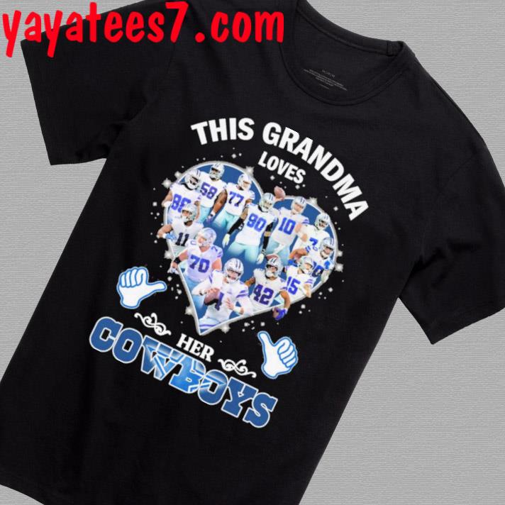 Official this Grandma Loves Dallas Cowboys Heart Players T-Shirt, hoodie,  tank top, sweater and long sleeve t-shirt