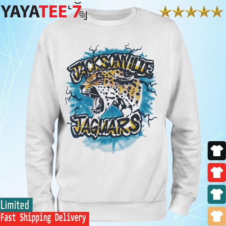 Unisex Jacksonville Jaguars Lafavre White Airbrushed T-Shirt