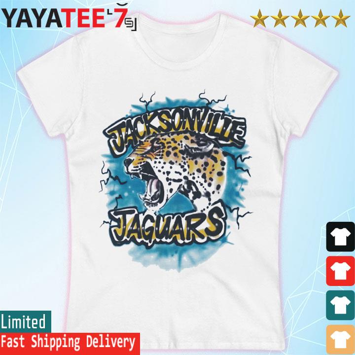 Unisex Jacksonville Jaguars Lafavre White Airbrushed T-Shirt