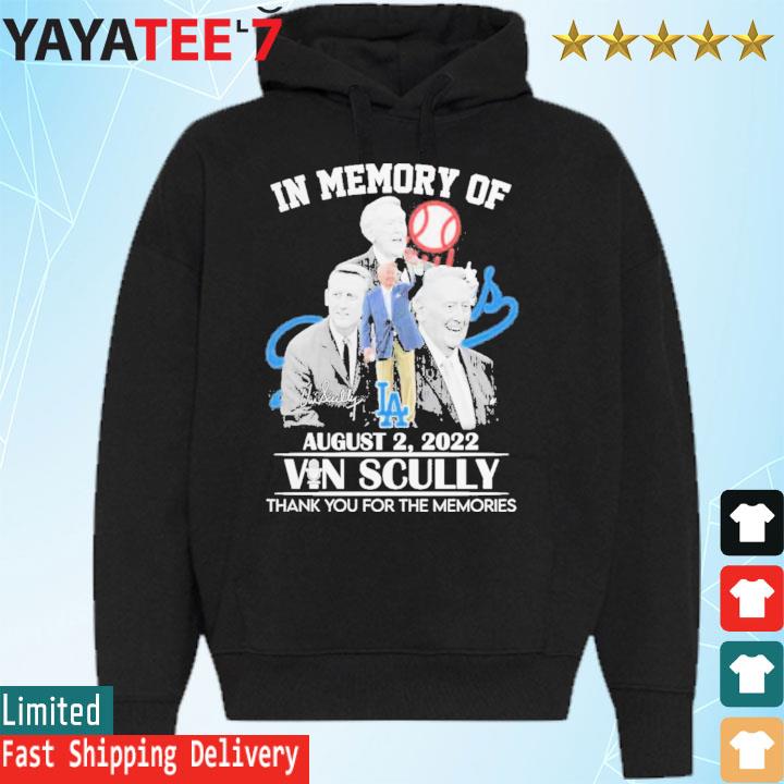 Official in Memory Of Vin Scully Memories T Shirt, hoodie, sweater, long  sleeve and tank top