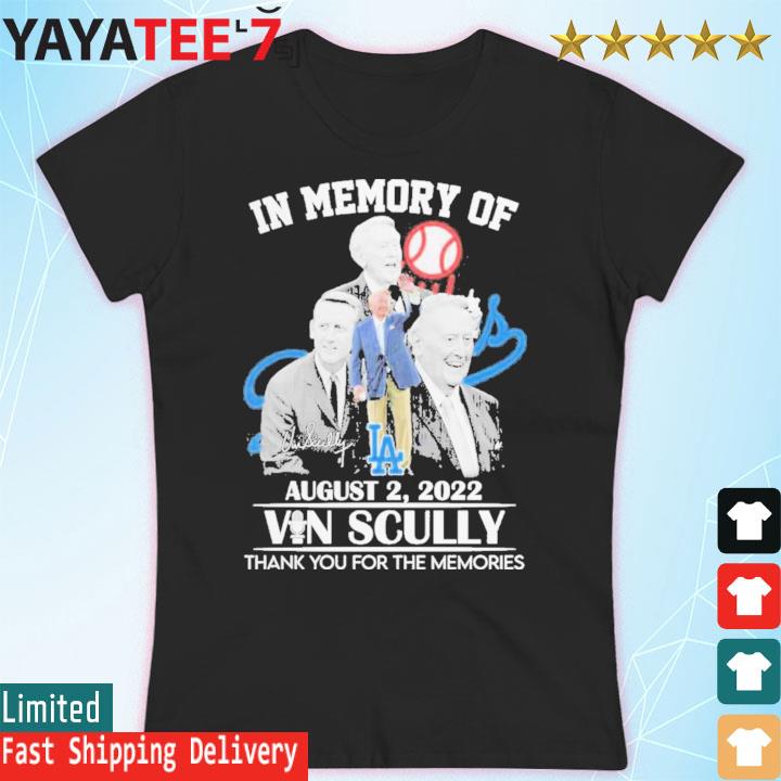 Design in memory of vin scully memories shirt, hoodie, sweater, long sleeve  and tank top