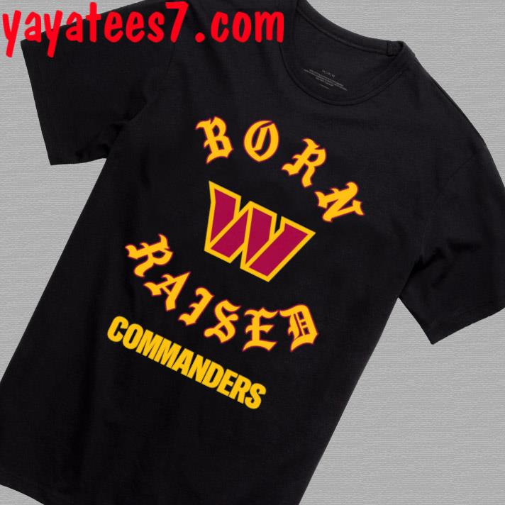 commanders black shirt