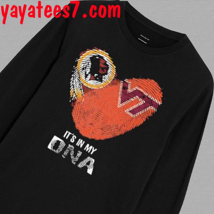 Original Washington Redskins And Washington Nationals Heart It's In My DNA  2023 shirt, hoodie, sweater, long sleeve and tank top