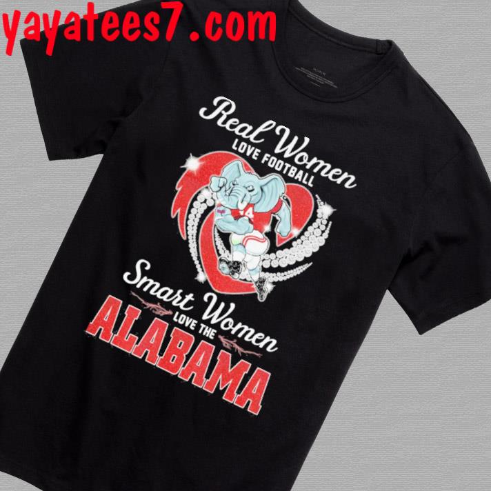 2023 real women love football smart women love the Alabama Crimson Tide mascot diamond Shirt