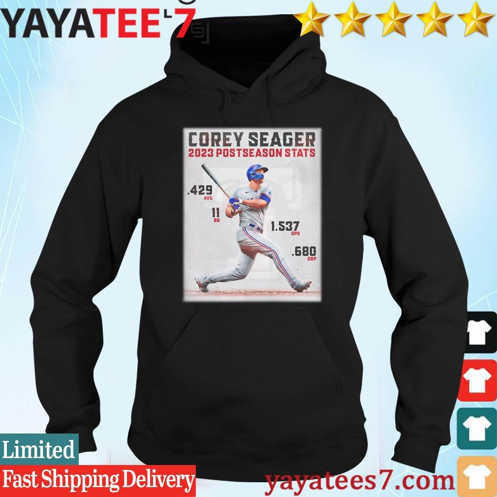 Corey Seager 2023 Postseason Stats Texas Rangers T-Shirt - Roostershirt