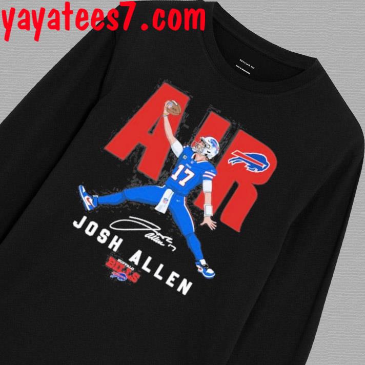 LONG SLEEVE Red Bills Josh Allen Logo Pic T-shirt 