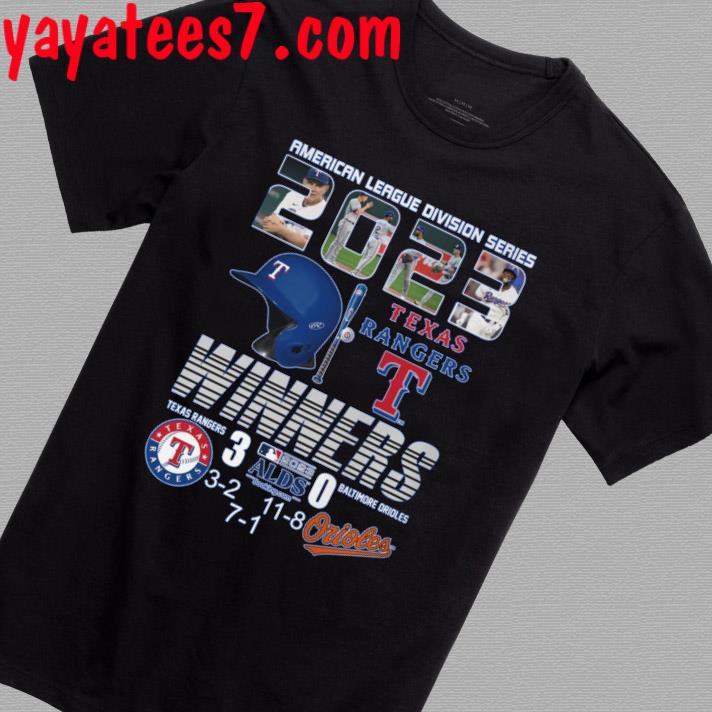 Texas Rangers 2023 Al West Division Champions signature shirt